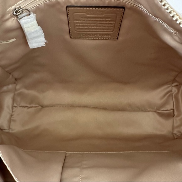 Coach Charlie Python Leather Hobo Tote in Tan NWT - Picture 12 of 14